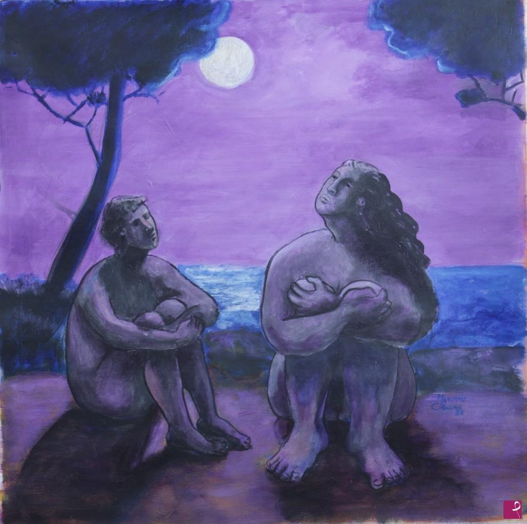quadri in vendita online - Tristezze della luna