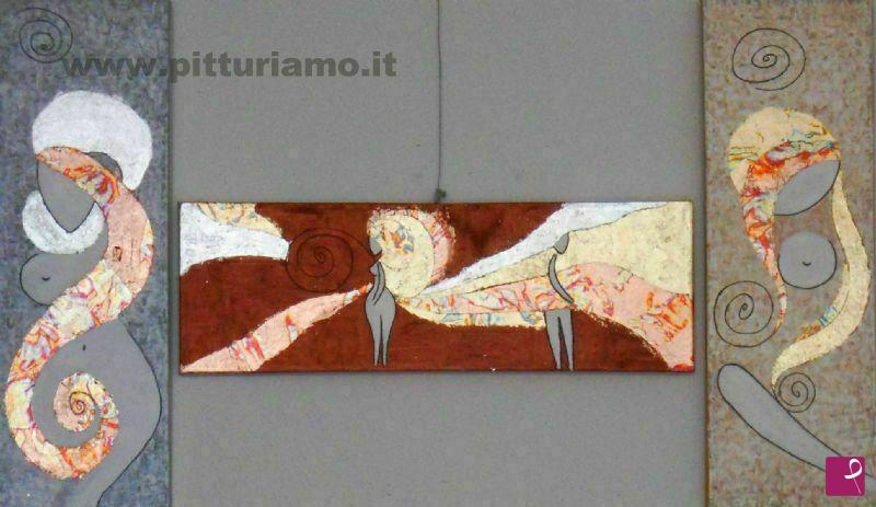 quadri in vendita online - Trittico della Donna
