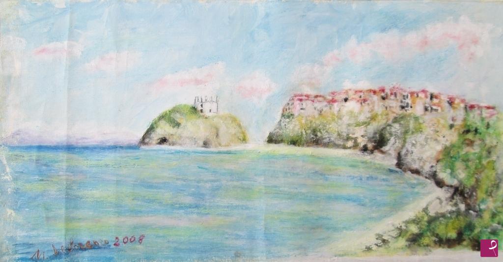 quadri in vendita online - Tropea panorama  anno 2008  500€  venduto