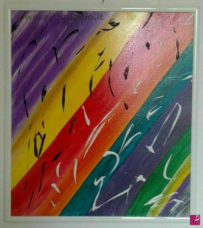 quadri in vendita online - TRUE COLORS OVER THE RAINBOW