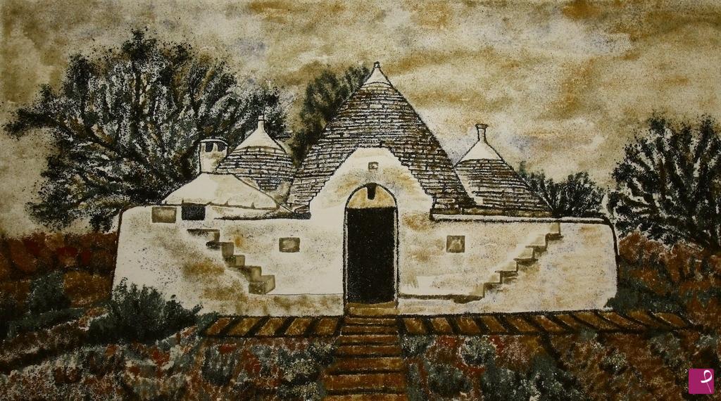 quadri in vendita online - Trullo in campagna