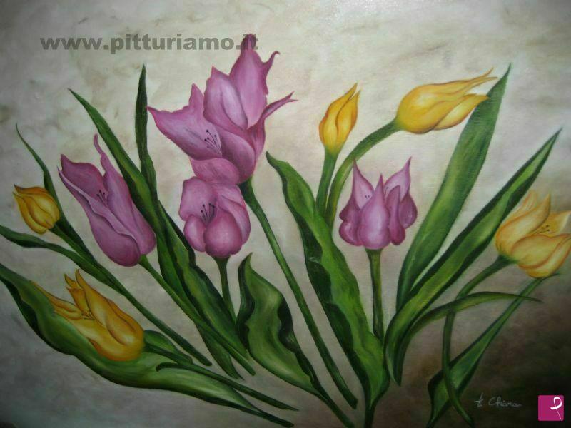 quadri in vendita online - tulipani