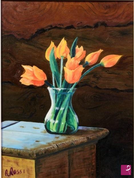 quadri in vendita online - TULIPANI ARANCIO  (2009)