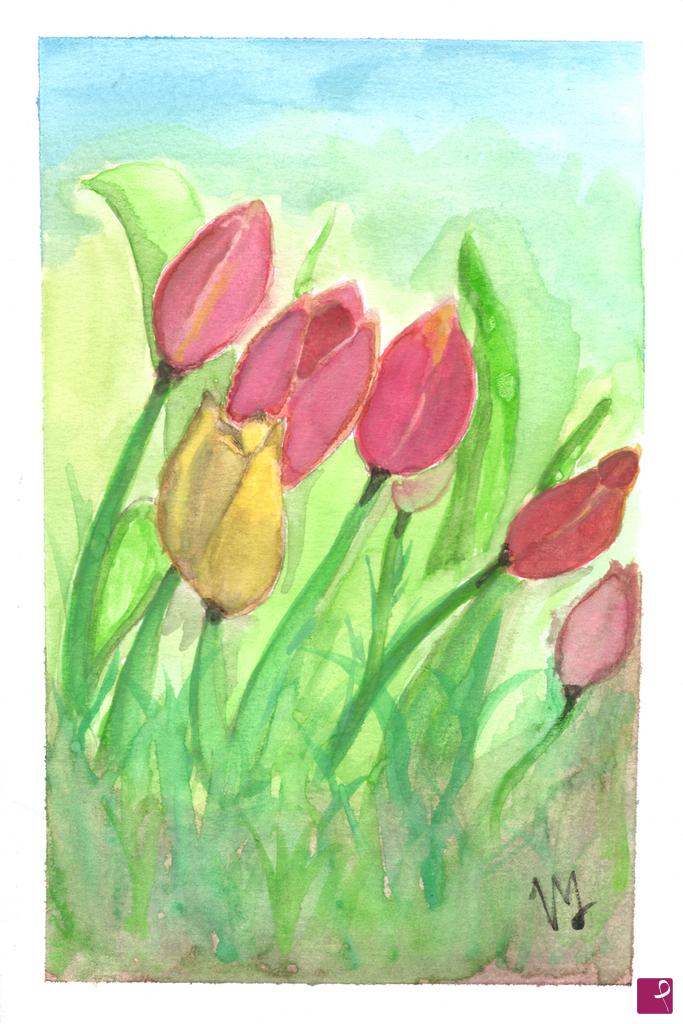 quadri in vendita online - Tulipans