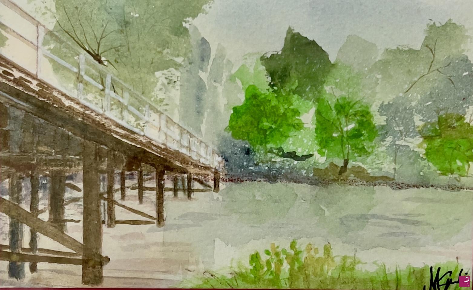 quadri in vendita online - Tumut Old Bridge 2