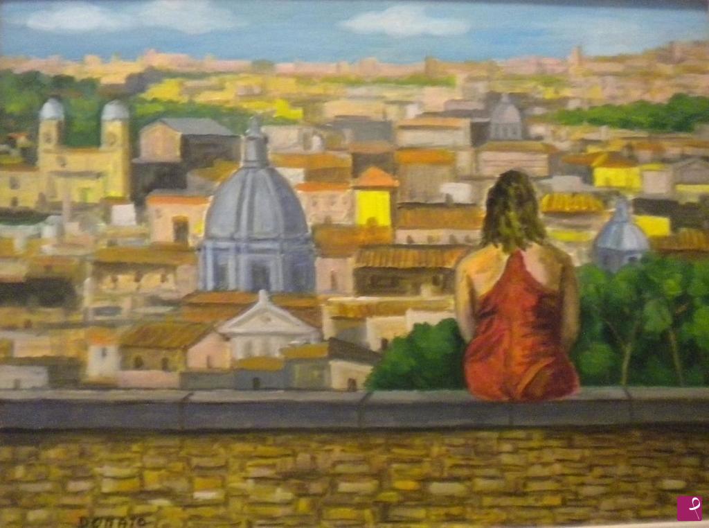 quadri in vendita online - Turista a Roma