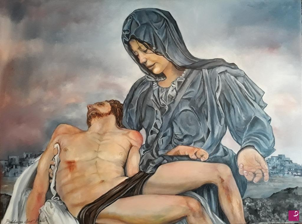 quadri in vendita online - Tutto è compiuto       " La Pietà"