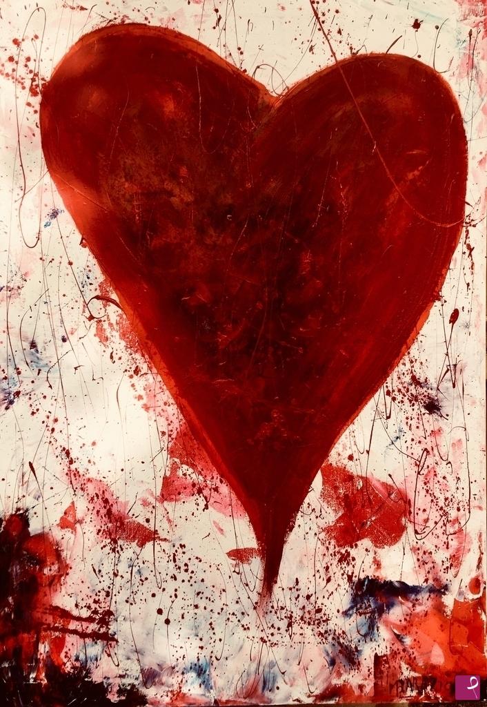 quadri in vendita online - Tutto nel cuore . E tutto il cuore in tutto .