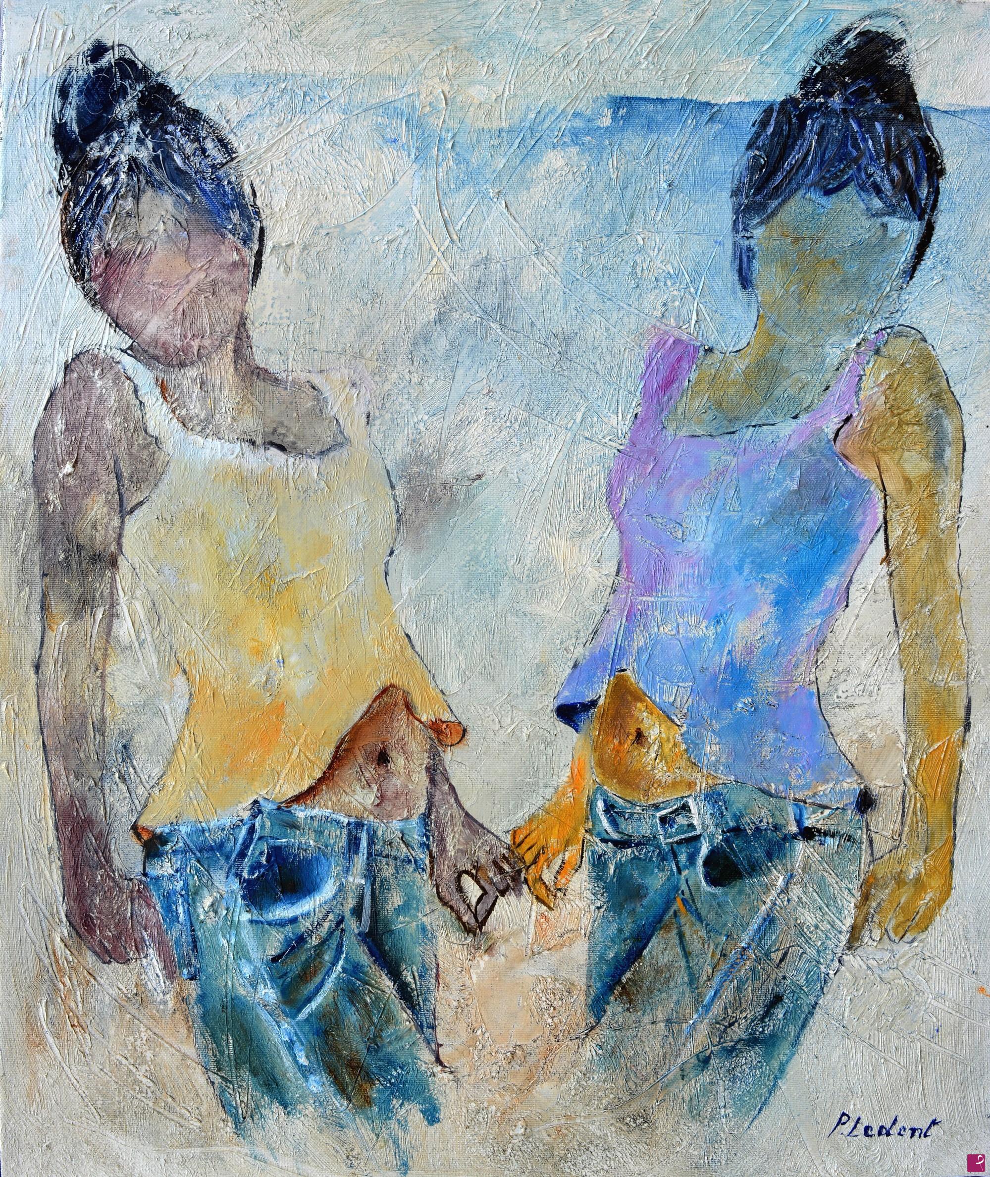 quadri in vendita online - Twin sisters