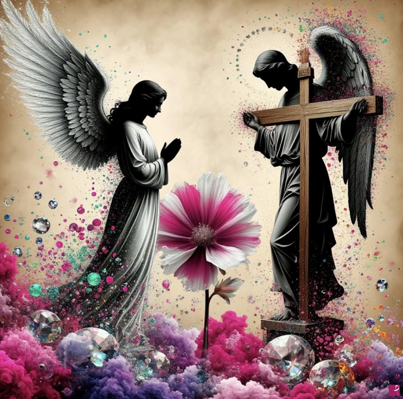 quadri in vendita online - Two angel 