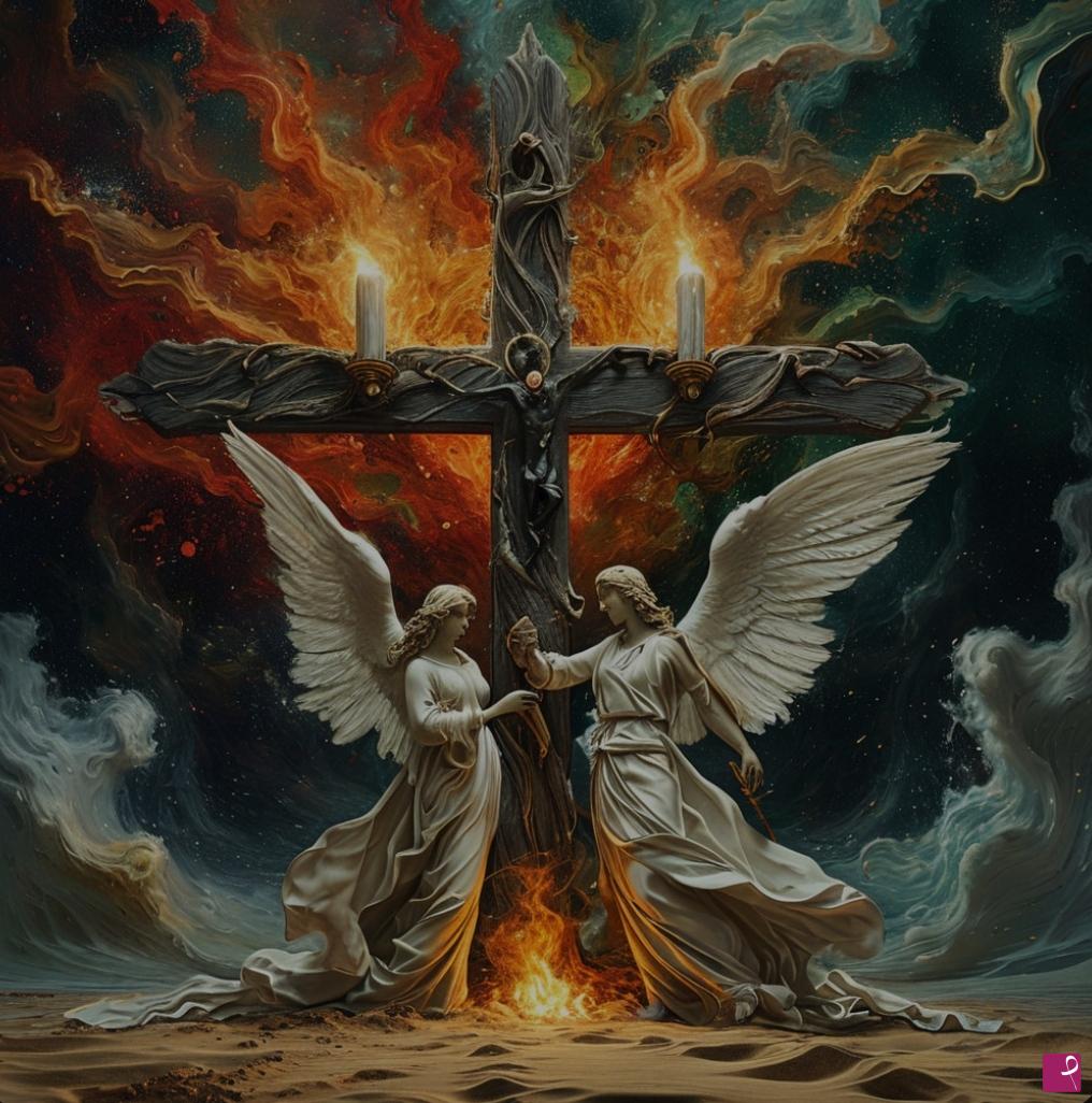 quadri in vendita online - Two Angels 