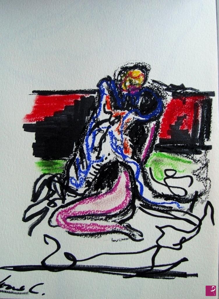 quadri in vendita online - TWO BODIES (LOVERS)