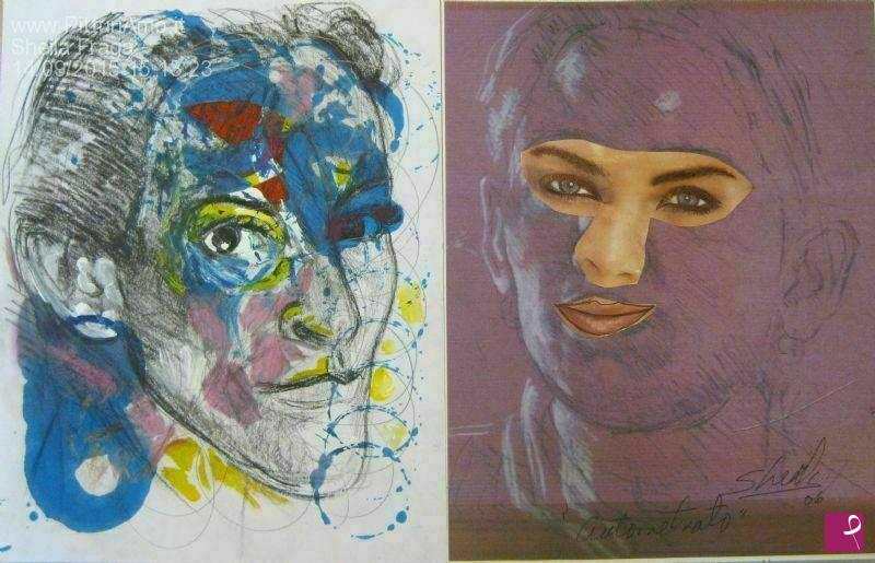 quadri in vendita online - Two faces
