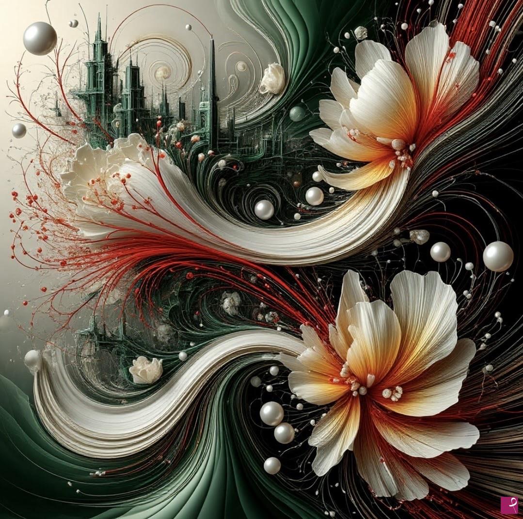 quadri in vendita online - Two flowers 