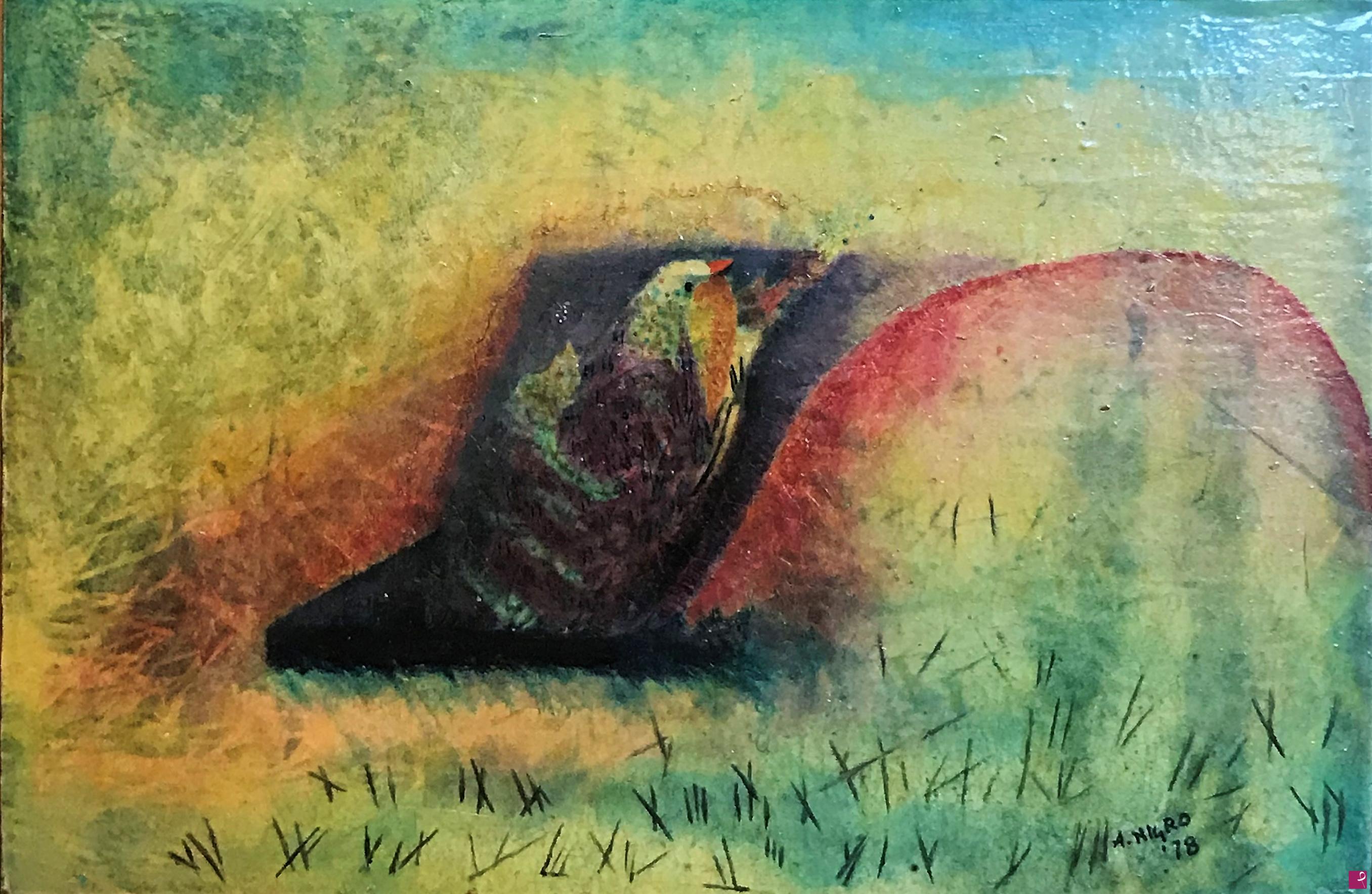 quadri in vendita online - Uccello nel nido, 1978