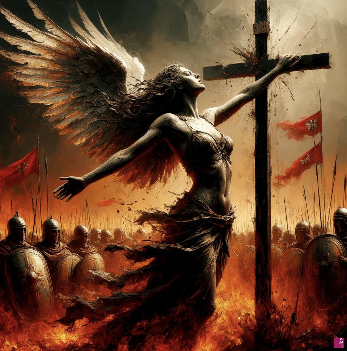 quadri in vendita online - Ukrainian, angel of vengeance