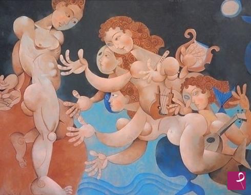 quadri in vendita online - ulisse e le sirene