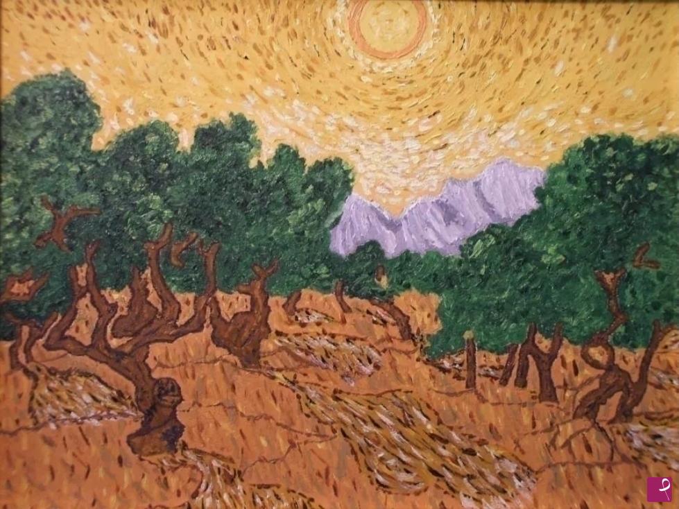 quadri in vendita online - Uliveto. Omaggio a Vincent. Al Maestro dell'800 che fece nascere dalla pittura "l'espressionismo". Per chi non credeva in te...