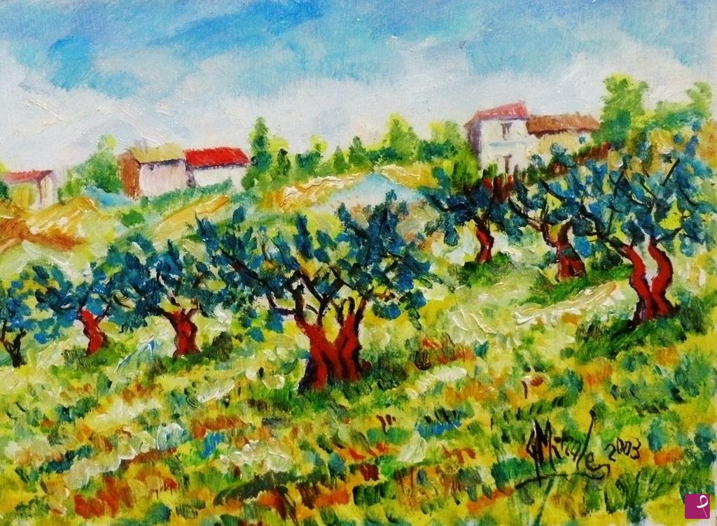quadri in vendita online - ULIVI IN COLLINA 