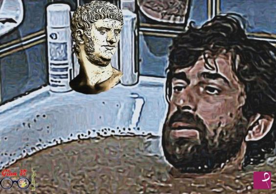 quadri in vendita online - Ultimo bagno di Seneca 