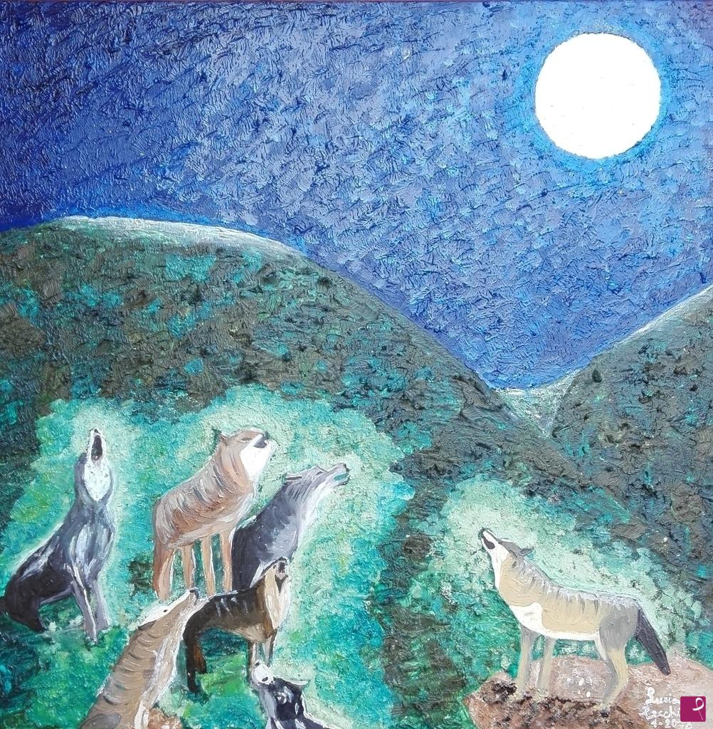 quadri in vendita online - ULULATI ALLA LUNA