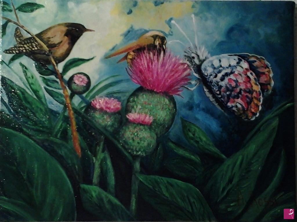 quadri in vendita online - UN FIORE PER DUE (2012)