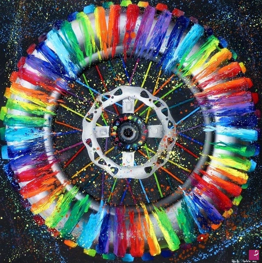 quadri in vendita online - Un giro di colori