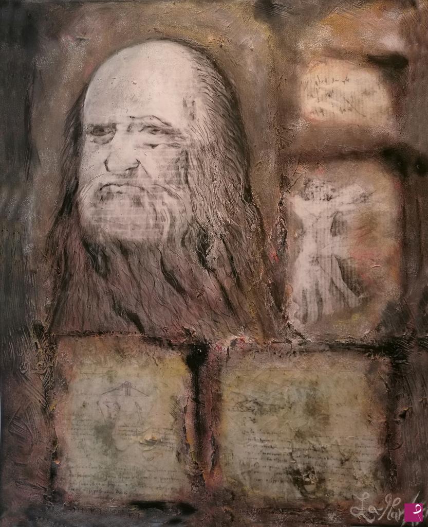 quadri in vendita online - Un Grande Ricordo a Leonardo Da Vinci 
