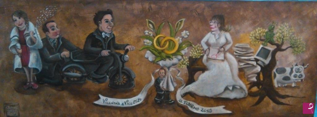quadri in vendita online - Un Matrimonio speciale... del grillo