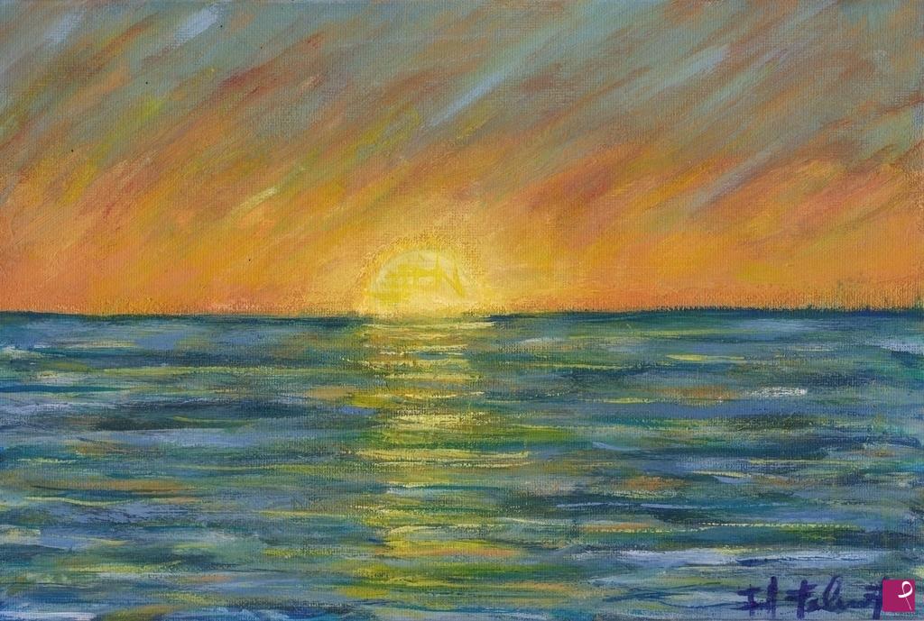 quadri in vendita online - Un tramonto?