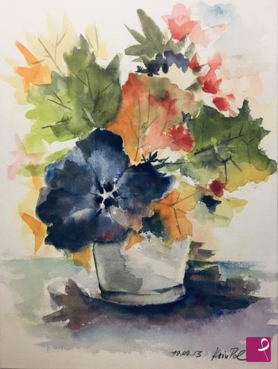 Vaso Di Fiori, Pittura da Accarò