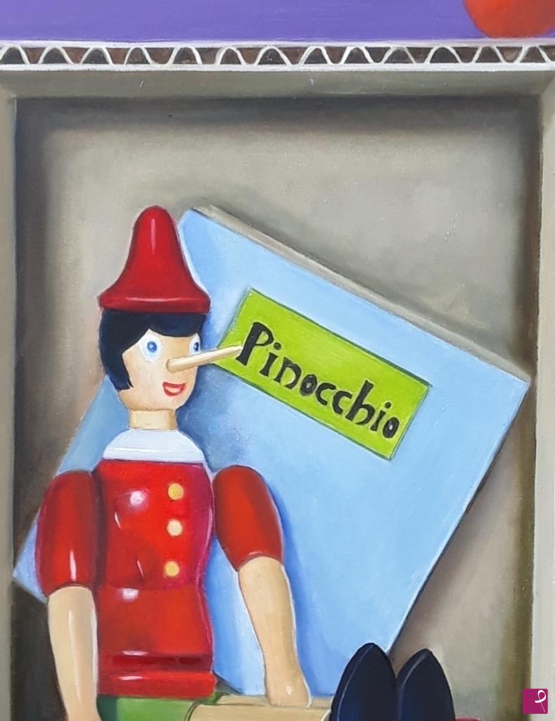 quadri in vendita online - Una casa per Pinocchio