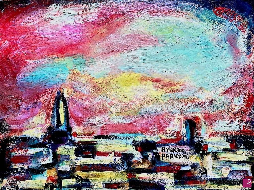 quadri in vendita online - Una consolazione della nostalgia: Il tramonto di Lecce 