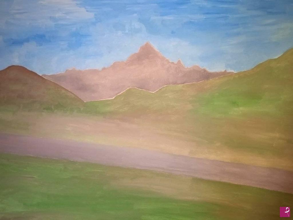 quadri in vendita online - una giornata di Monviso