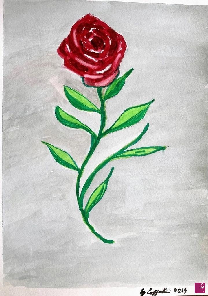 quadri in vendita online - una rosa