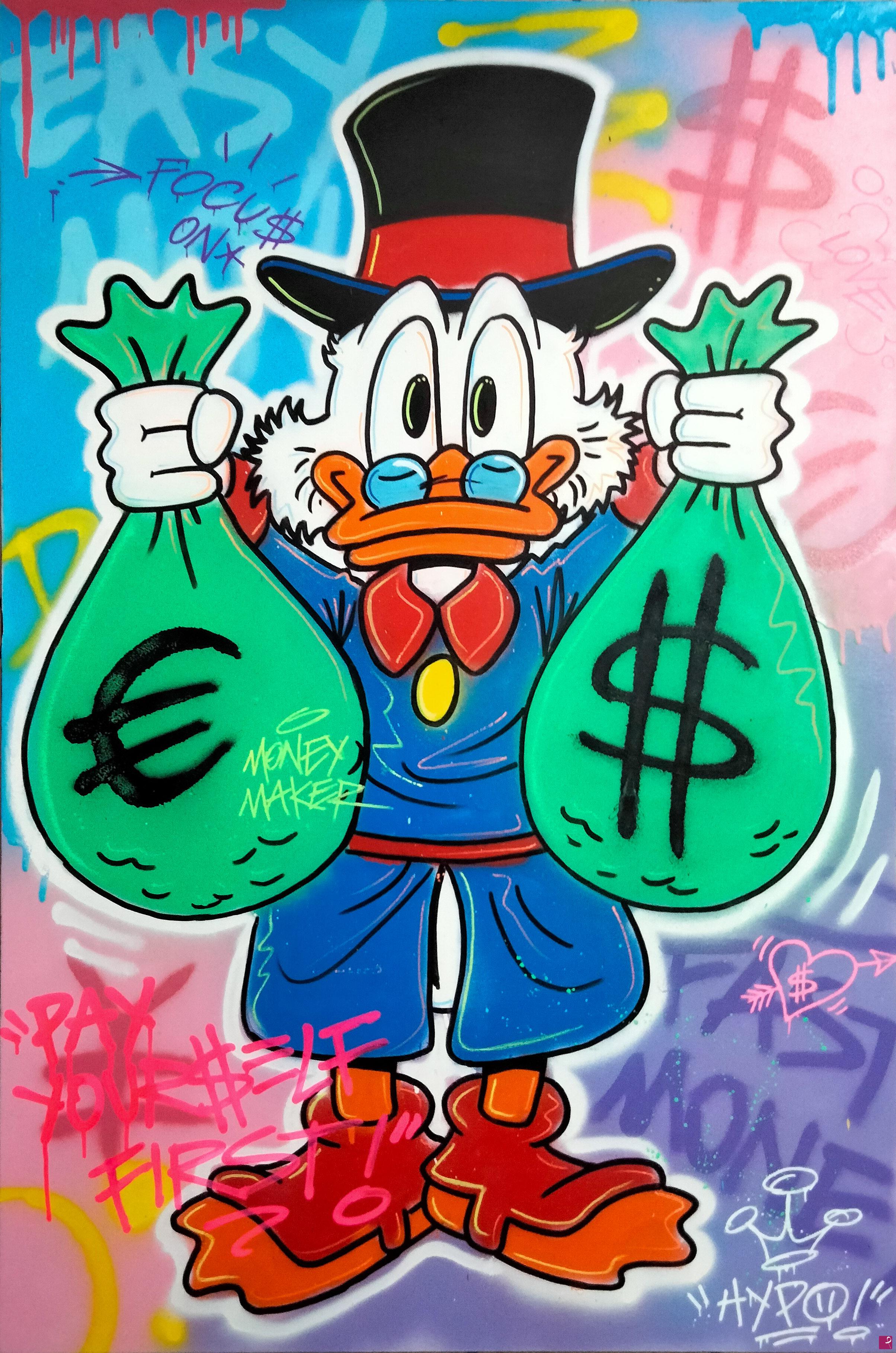quadri in vendita online - Uncle Scrooge - Money Maker 