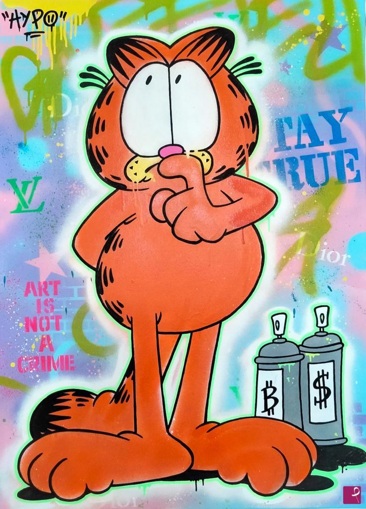 quadri in vendita online - Undecided Garfield 