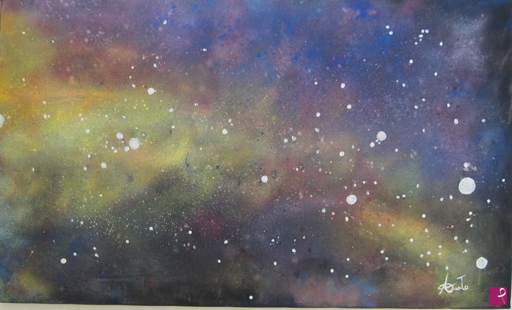 quadri in vendita online - unici al mondo serie universo galassie nasa olio su tela title nebulosa iridescente 70x100 ------------IMPORTANTE LEGGERE NELLE CRITICHE 