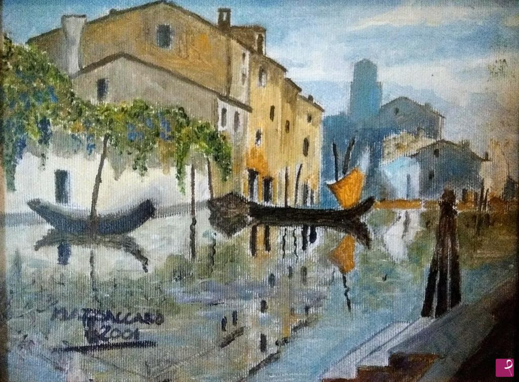 quadri in vendita online - Uno scorcio a Chioggia