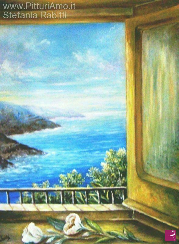 quadri in vendita online - Uno sguardo sul mare
