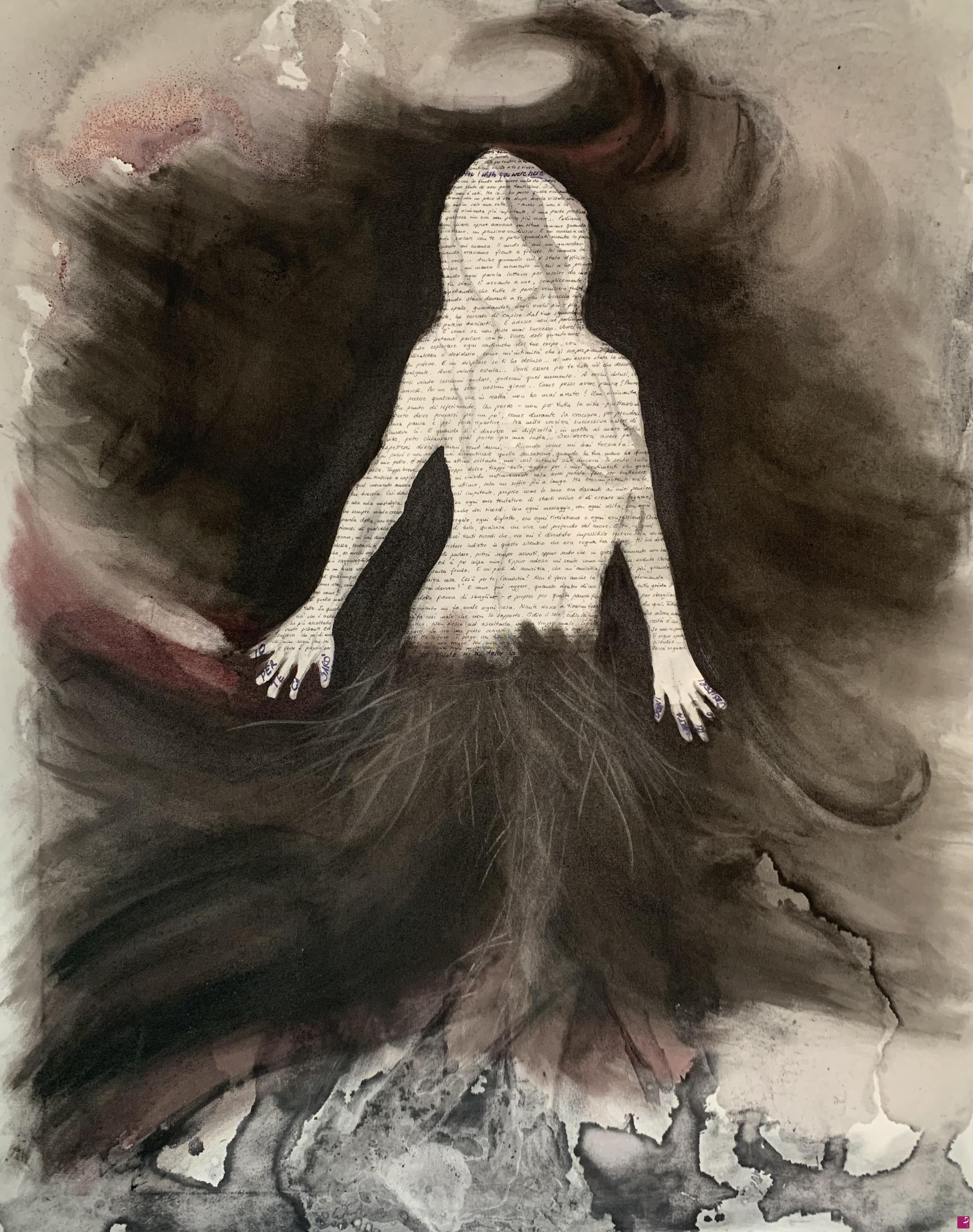 quadri in vendita online - Unsent Letters - The Storm that Unmade Me