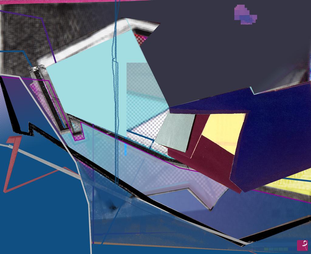 quadri in vendita online - untitled etching 003 - 001 - digital collage 001 - 05 -  fifth alteration