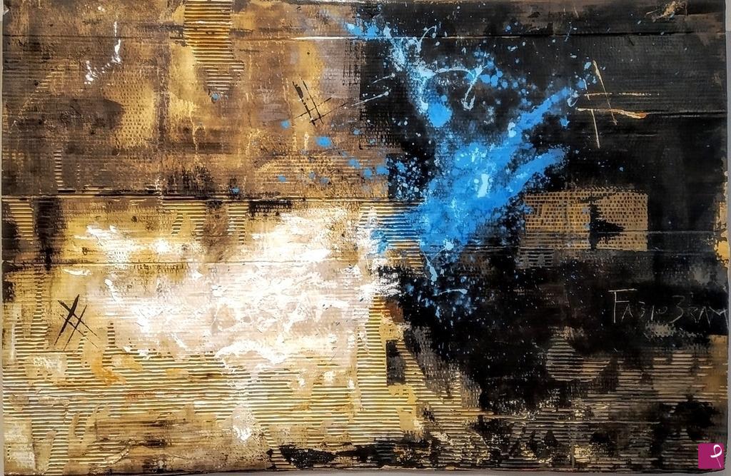 quadri in vendita online - Untitled on cardboard