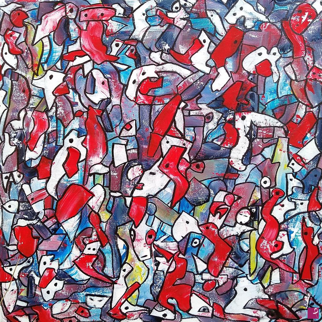 quadri in vendita online - Untitled people