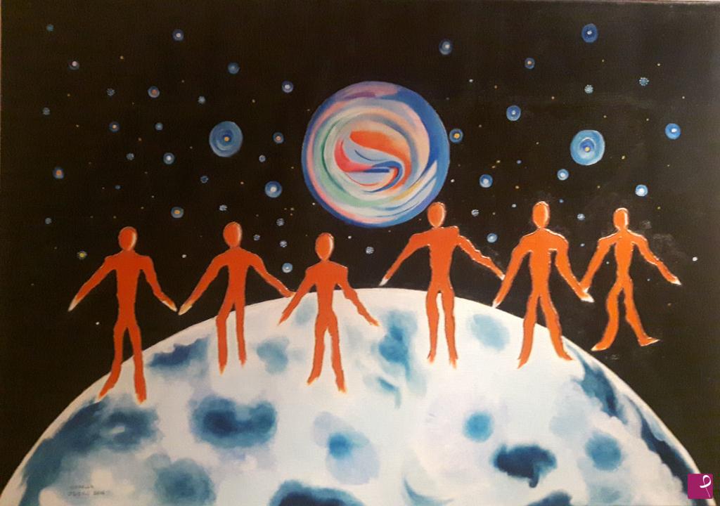 quadri in vendita online - Uomini sulla luna (Men on the moon)
