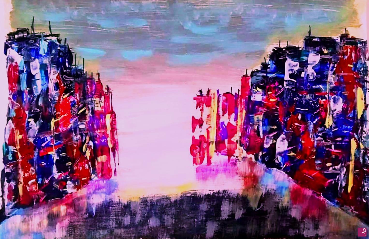 quadri in vendita online - "URBAN DAWN" 