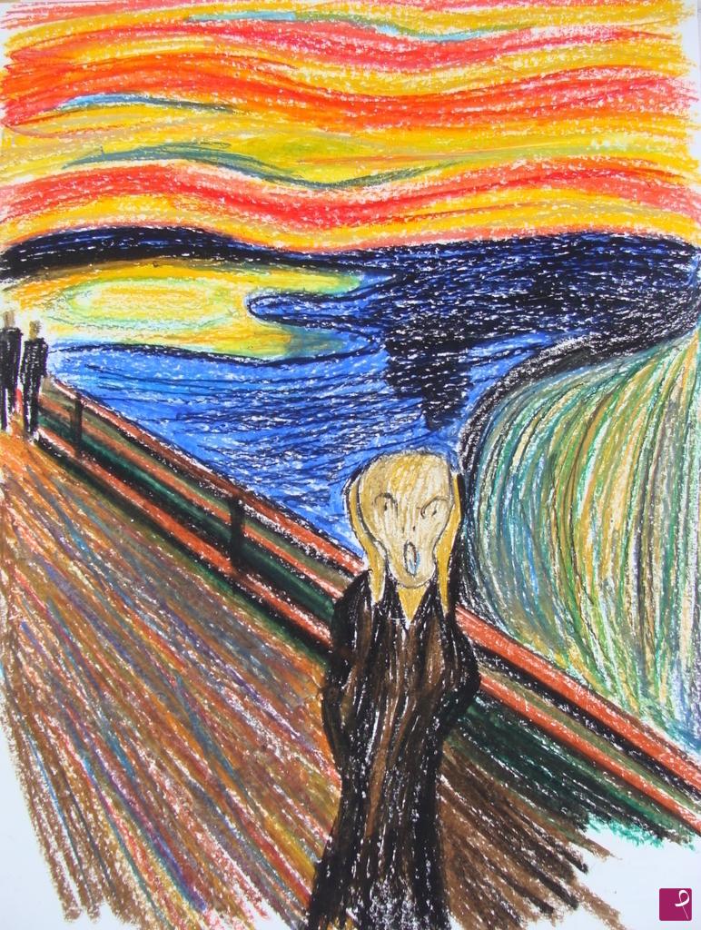 quadri in vendita online - Urlo di Munch copia