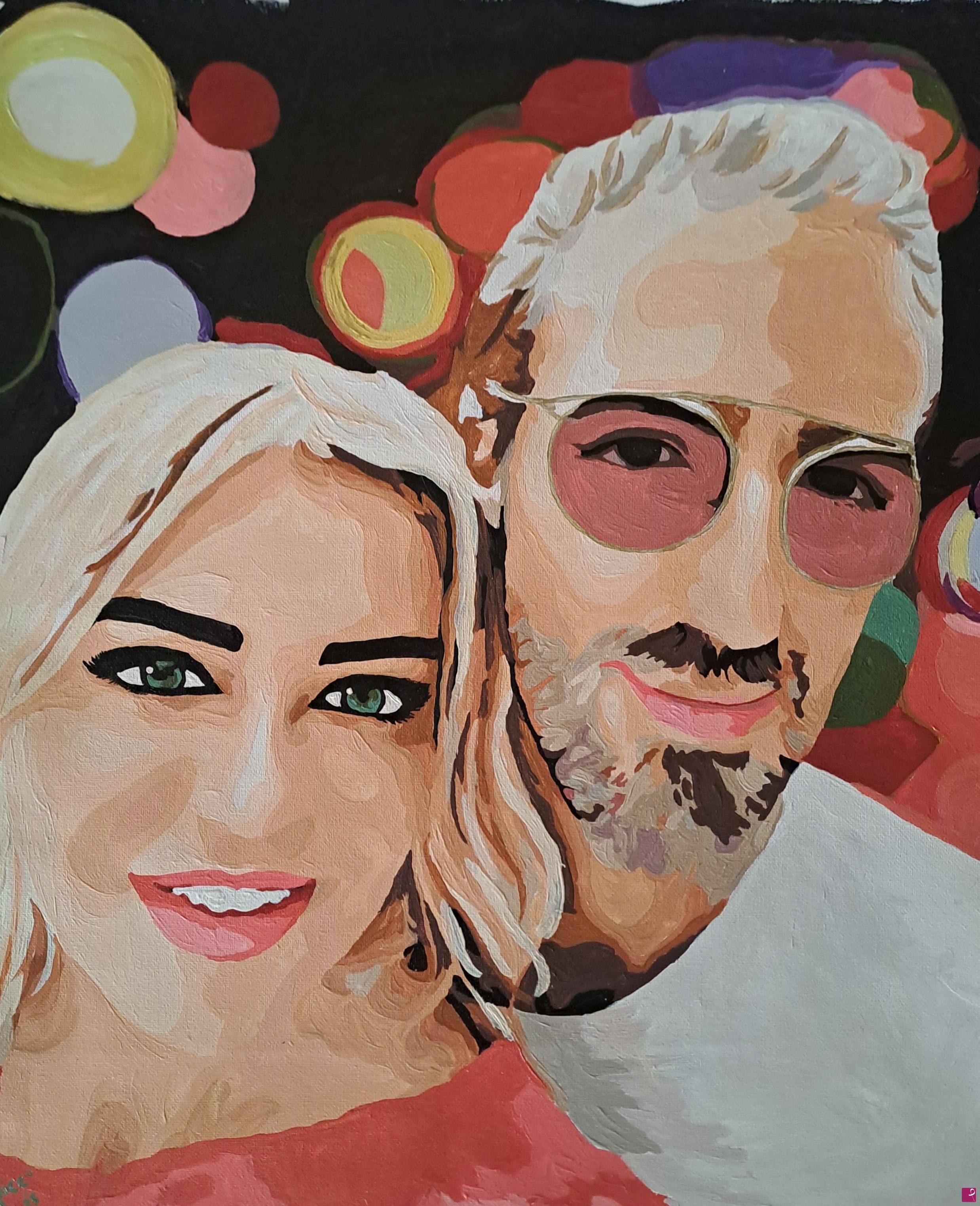 quadri in vendita online - Ursula e Paolo fratelli per sempre 