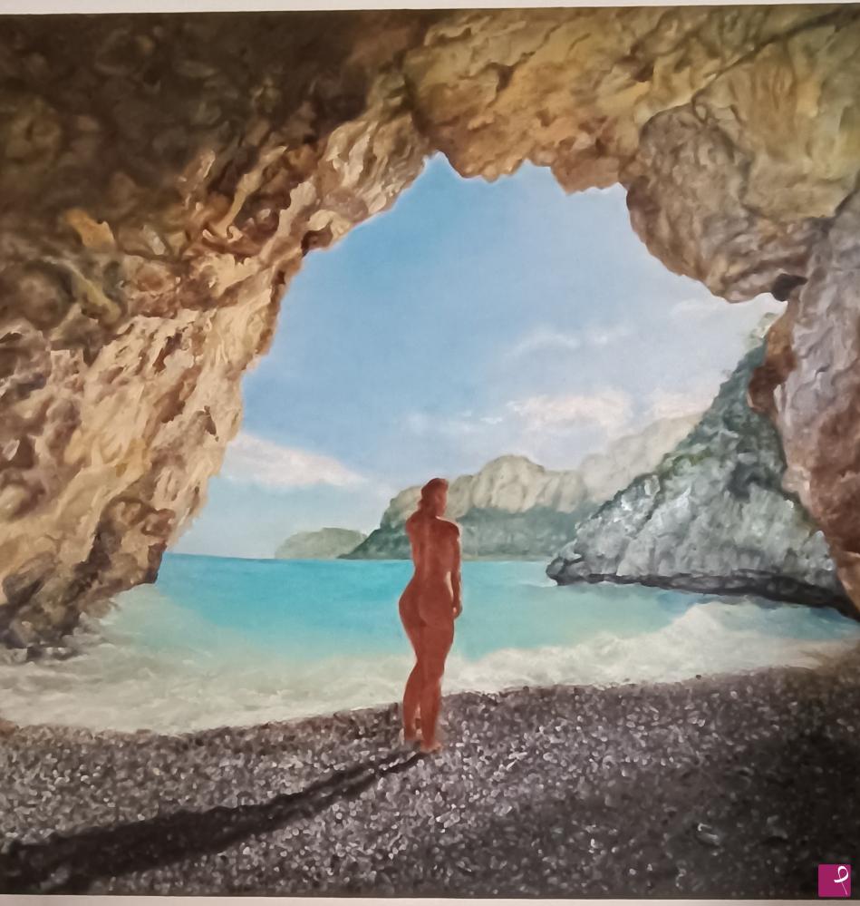 quadri in vendita online - Uscita al mare