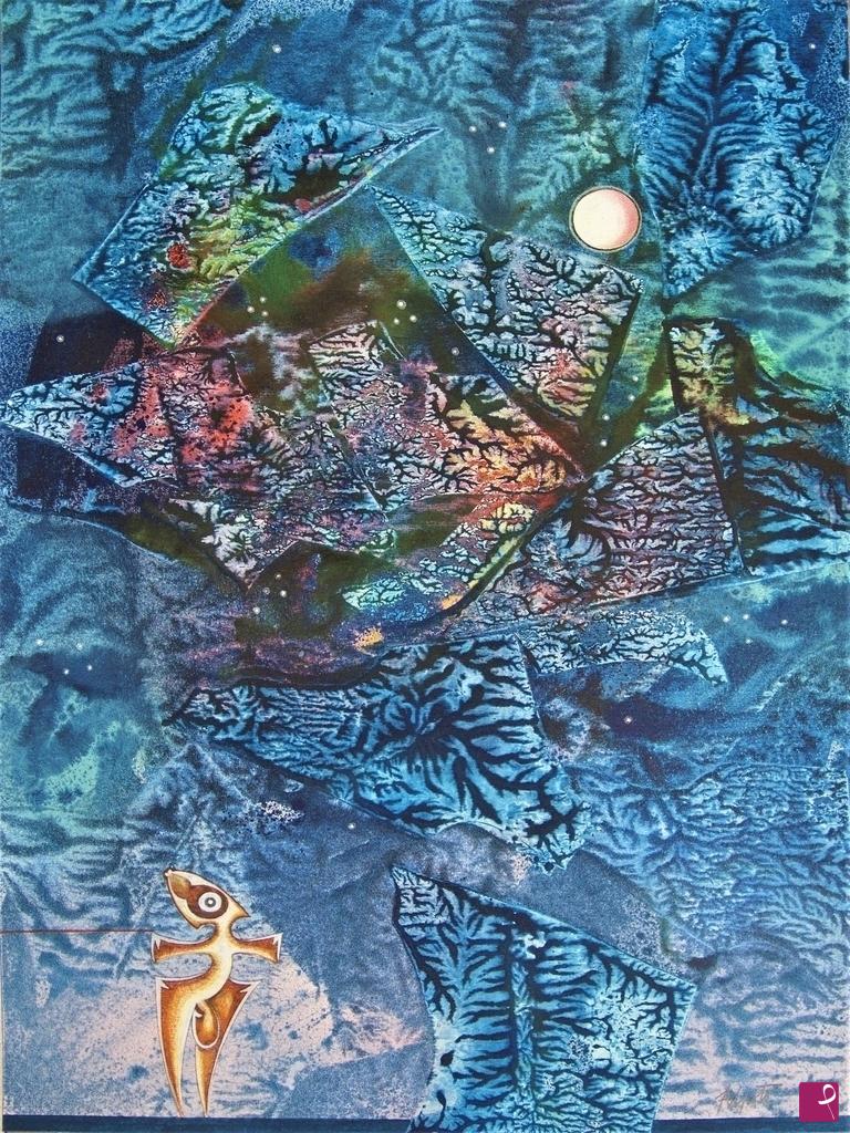 quadri in vendita online - Utopia blu
